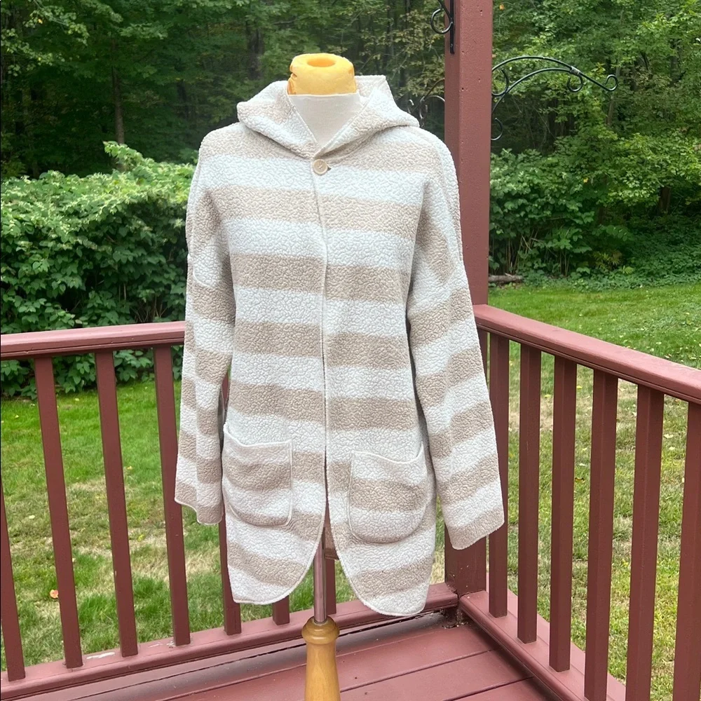 P.J.Salvage medium striped sleepwear /longewear hoodie .